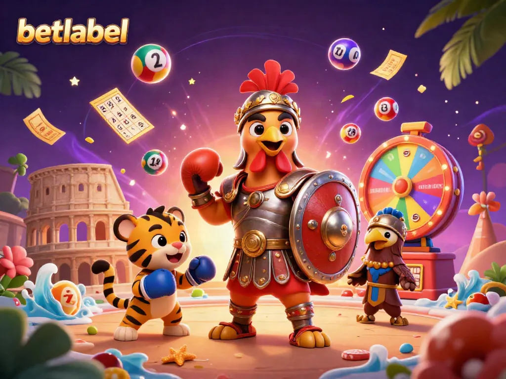 Experience the excitement of betting at betlabel with a vibrant casino-themed illustration showcasing dynamic gaming elements.